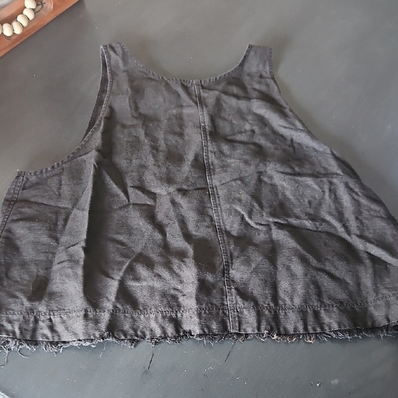 Wilfred Tops - Wilfred Charcoal Linen Blend Top Large